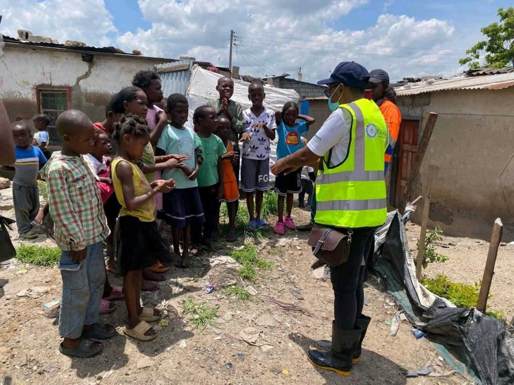 On the ground with partners, Lusaka Water Security Initiative, @Lusaka City Council, @ Zambia WASH Advocacy Network.